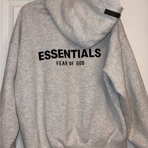 Essentials Gray Hoodie Sweater